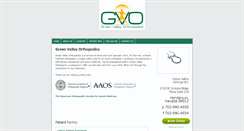 Desktop Screenshot of gvortho.com